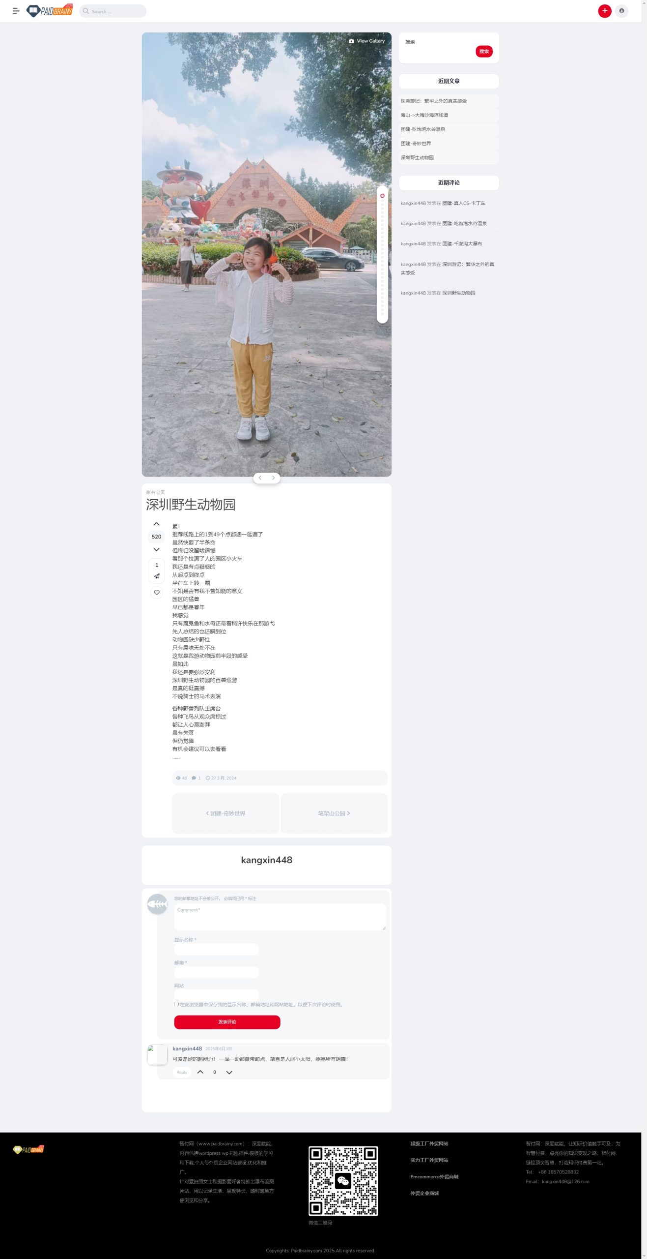 沉浸式瀑布流图片网站图片详情页